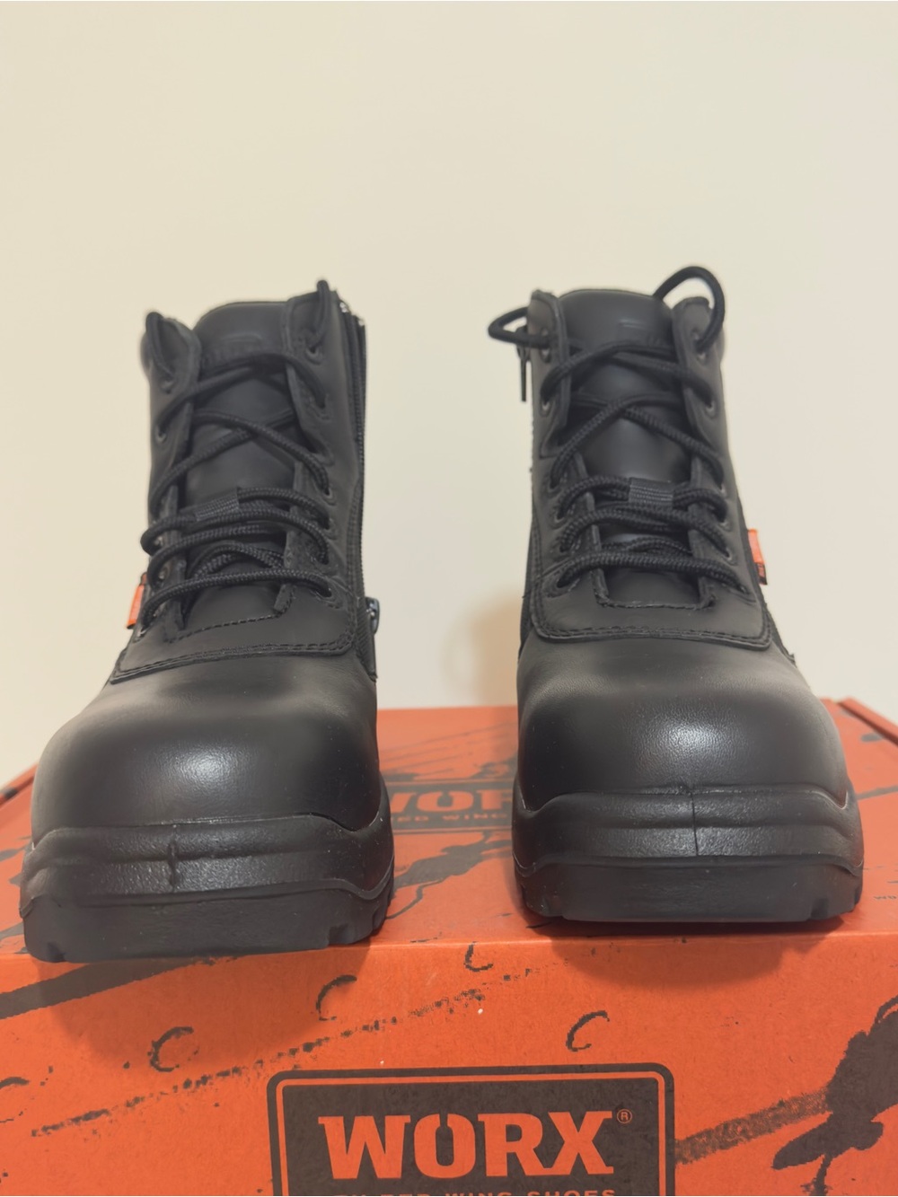 Worx Men's Black Boat Shoes - Durable Work Boat Boots